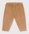 Pantaloni in velluto tinta unita neonato LATTE