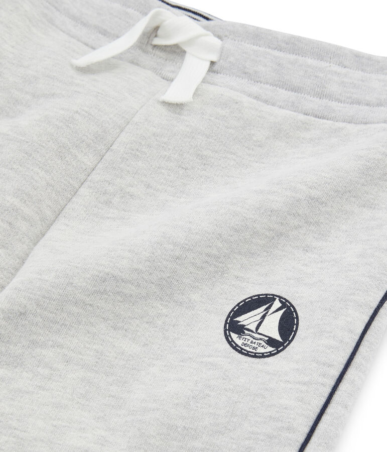 Pantalone bambino in molleton grigio