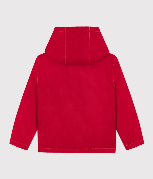 Giacca a vento in tessuto riciclato unisex rosso