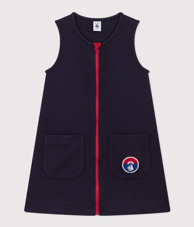 Abito smanicato in cotone bambina SMOKING