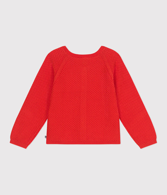 Cardigan in cotone a punto fantasia bambina SPICY