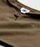 T-shirt bebè bambino maniche corte marrone SHITAKE