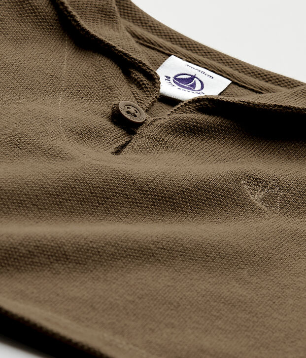 T-shirt beb&egrave; bambino maniche corte marrone