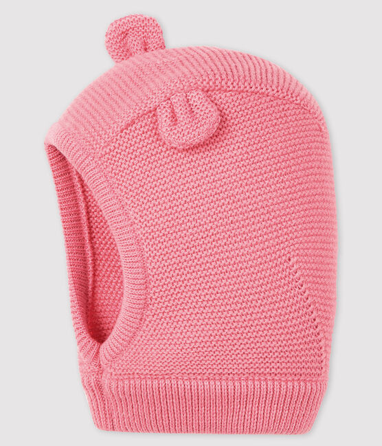 Passamontagna a tinta unita bebè femmina/maschio rosa CHEEK
