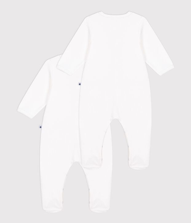 Set di pigiami in ciniglia tinta unita neonato multicolore