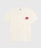 T-shirt a maniche corte e dal taglio dritto in cotone donna ecru MILK