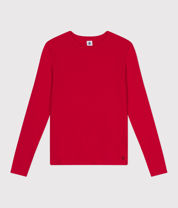 T-shirt L'ICONIQUE girocollo in cotone Donna rosso