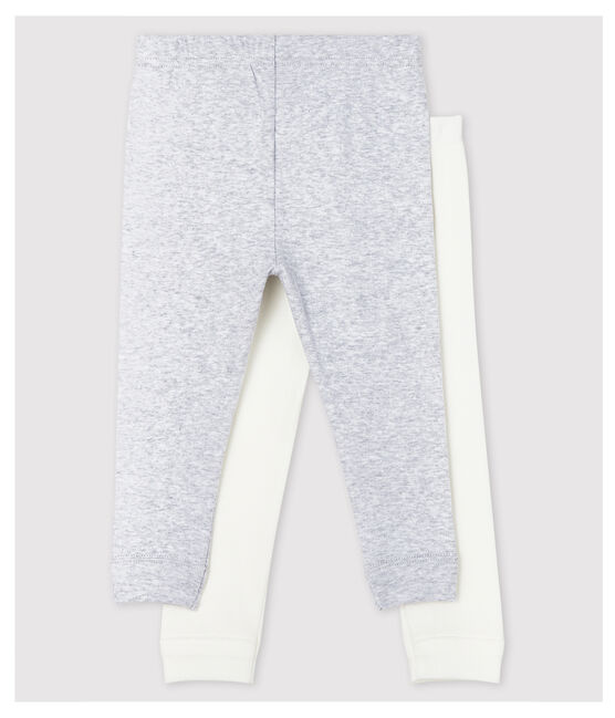 Confezione da 2 leggins in cotone bebè femmina variante 1