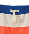 Boxer da bagno tricolore arancione ORIENT/bianco MARSHMALLOW/ PERSE