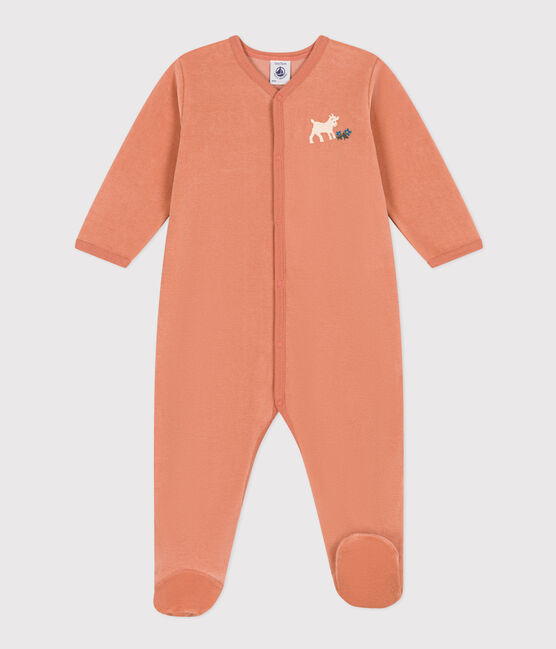 Pigiama bebè in ciniglia rosa SIENNA