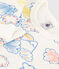 Pigiama aderente bambino in cotone con stampa arcobaleno bianco MARSHMALLOW/bianco MULTICO