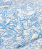 Abito bambina a maniche corte in cotone stampato blu/blu