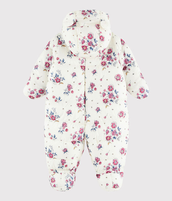 Tutina imbottita bebè femmina/maschietto bianco MARSHMALLOW/rosa ROSE/ MULTICO