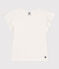 T-shirt bambina in cotone bianco MARSHMALLOW