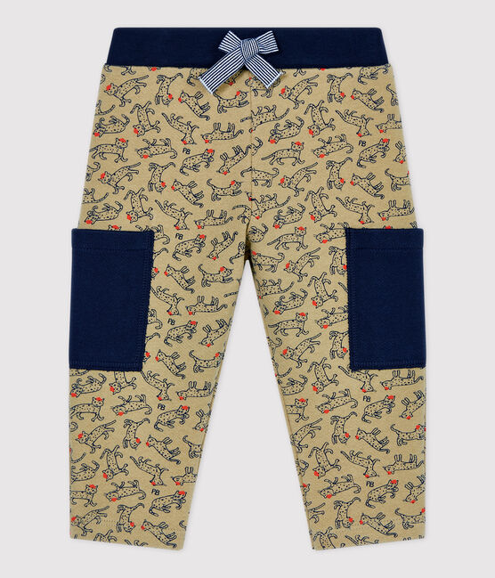 Pantaloni in molleton bebè. beige JERRYCAN/ MULTICO