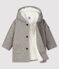 Cappotto bebè maschio in lana grigio GRIS CHINE