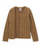 Cardigan in lana e cotone marrone BRINDILLE