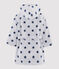Accappatoio bambino in spugna bianco MARSHMALLOW/blu MEDIEVAL