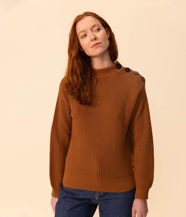 Maglione a costa inglese in cotone Donna ALEZAN