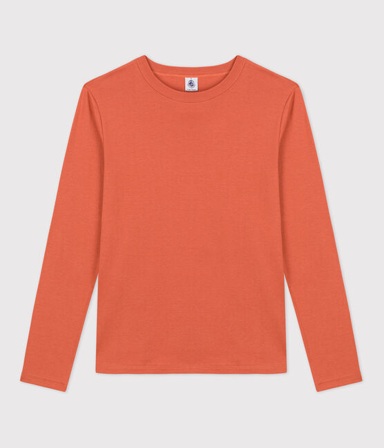 T-shirt L'ICONIQUE girocollo in cotone Donna rosa BRANDY
