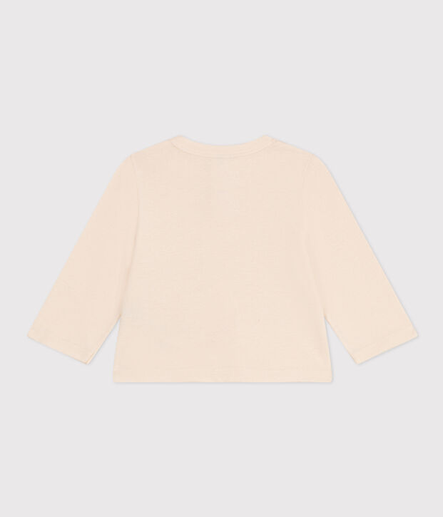 Cardigan in cotone neonato ecru