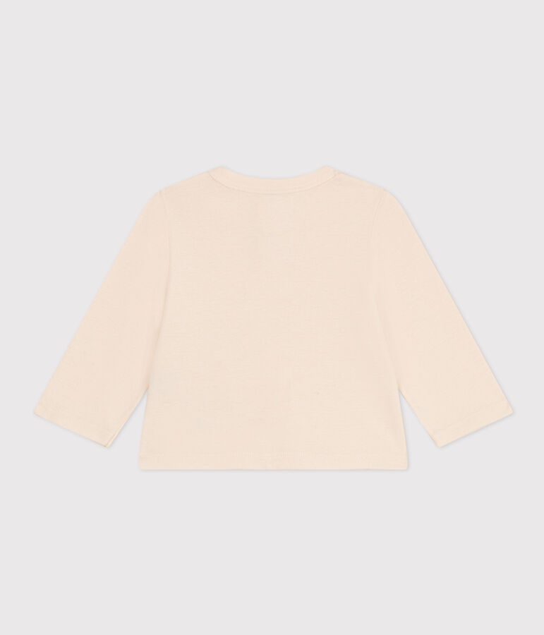 Cardigan in cotone neonato ecru