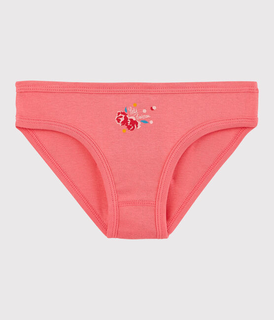 La mutandina in cotone per bambina rosa CUPCAKE