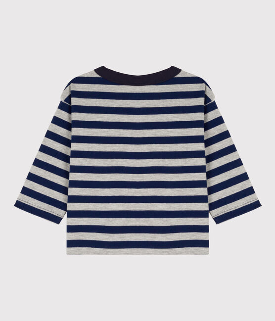 T-shirt maniche lunghe bebè in cotone blu MEDIEVAL/ FUMEE