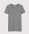 T-shirt girocollo iconica in cotone Donna blu SMOKING/bianco MARSHMALLOW