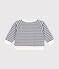 Cardigan in jersey spesso neonato bianco MARSHMALLOW/blu SMOKING