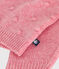 Cardigan in maglia con lana neonato rosa ROSELINE CHINE