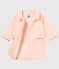Cappotto rigato bambina bianco MARSHMALLOW/rosa ROSAKO