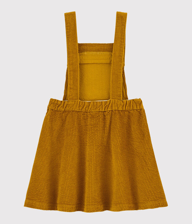 Abito salopette bambina giallo