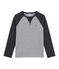 tee-shirtmaniche lunghe per bambino grigio SUBWAY/nero CITY
