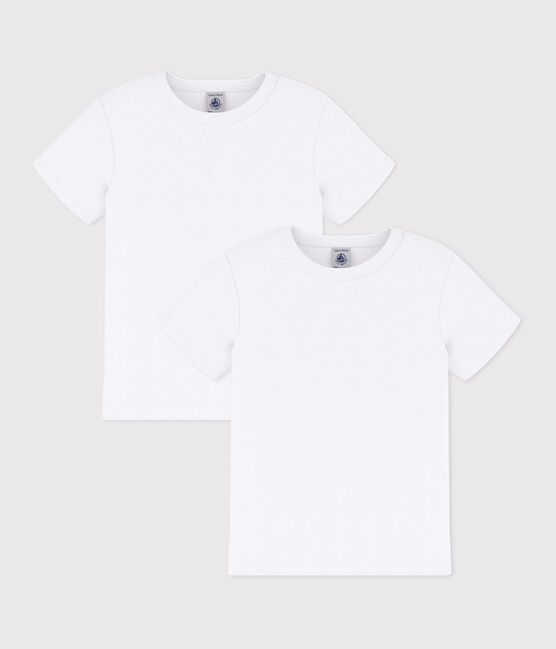 Confezione da 2 t-shirt manica corta bianche bambino variante 1