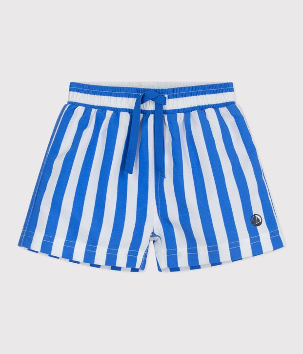 Shorts da bagno a righe neonato blu/bianco