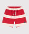 Shorts in cotone a righe bambina rosso AURORA/ AVALANCHE