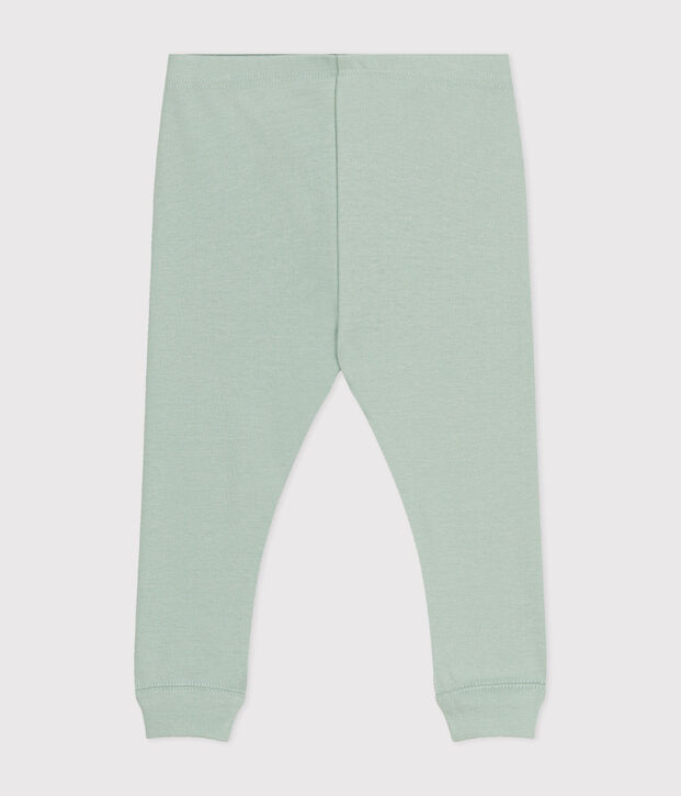 Leggings in cotone per beb&egrave; verde