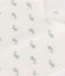 Bavaglino neonato bianco MARSHMALLOW/ HERBIER