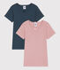 Confezione da 2 t-shirt a maniche corte bambina in cotone