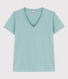 T-shirt LE DROIT in cotone con scollo a V Donna