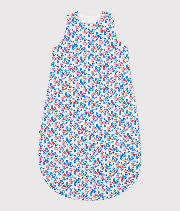 Sacco nanna neonato in cotone a fiori TOG 2 bianco/multicolore