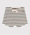 Shorts bebè in jersey fiammato tinta unita bianco AVALANCHE/blu SMOKING