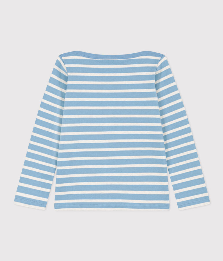 Marini&egrave;re iconica in cotone bambino unisex blu/beige