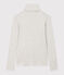T-shirt dolcevita L'ICONIQUE in cotone Donna grigio BELUGA CHINE
