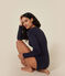 Body in cotone ed elastan donna blu SMOKING