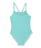 Costume da bagno intero bambina verde FLAG/bianco LAIT