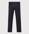 Pantaloni slim bambino in gabardine blu SMOKING