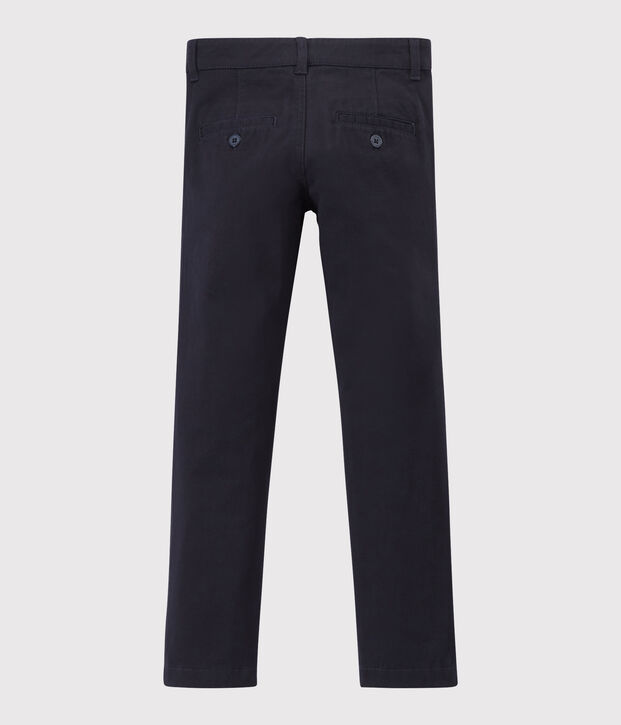 Pantaloni in gabardine bambino blu