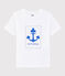 T-shirt serigrafata bambino bianco ECUME